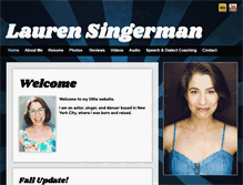 Tablet Screenshot of laurensingerman.com